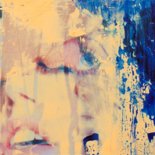der Kuss 1, 15x15cm, Collage, Öl, 2015